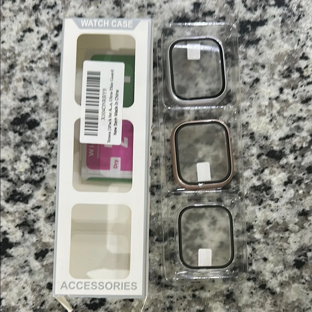 Watch Case Accessories Set - gold silver and clear. 44mm